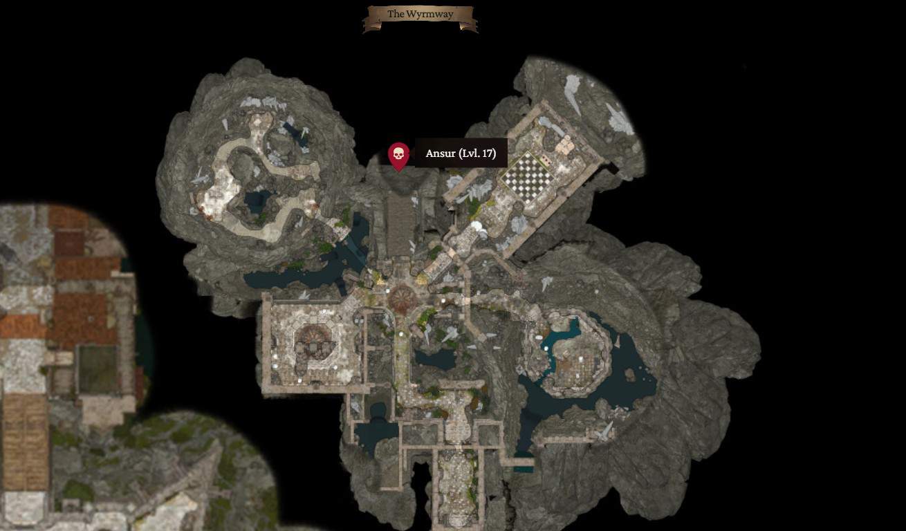 Posizione di Ansur il Drago in BG3