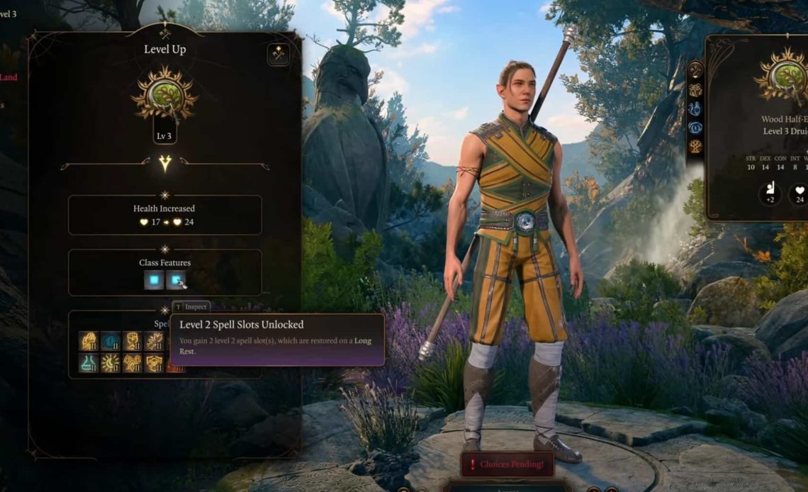 Baldur's Gate 3 Druid Circle of the Land Build and Subclass