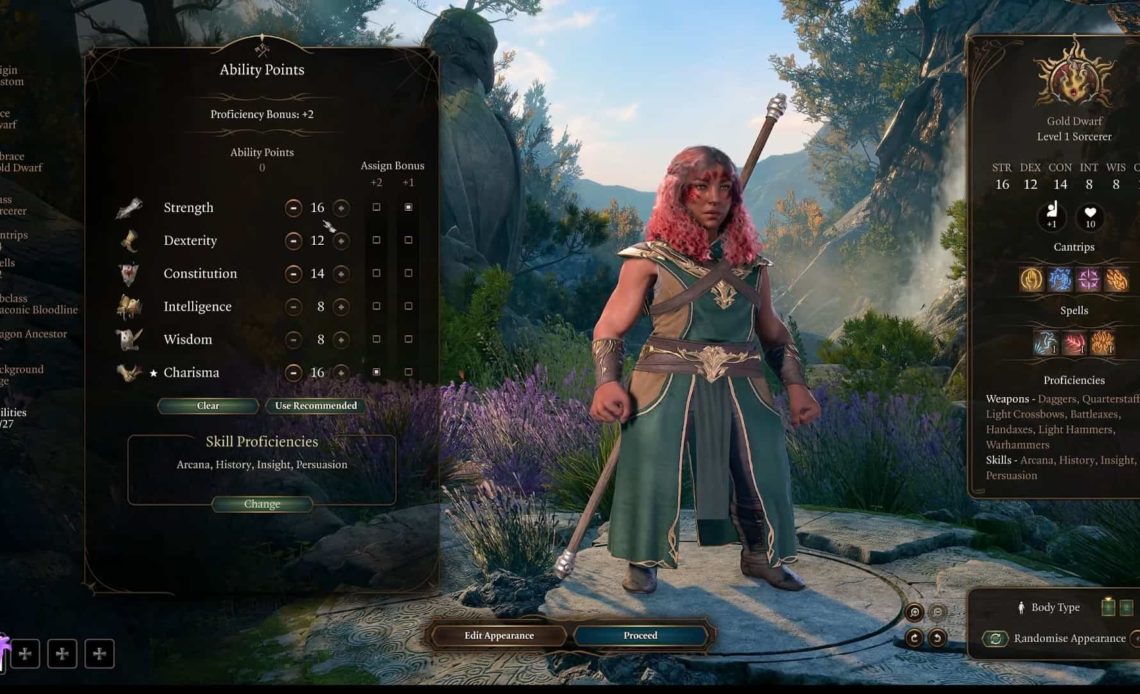 baldur's gate 3 skill proficiency