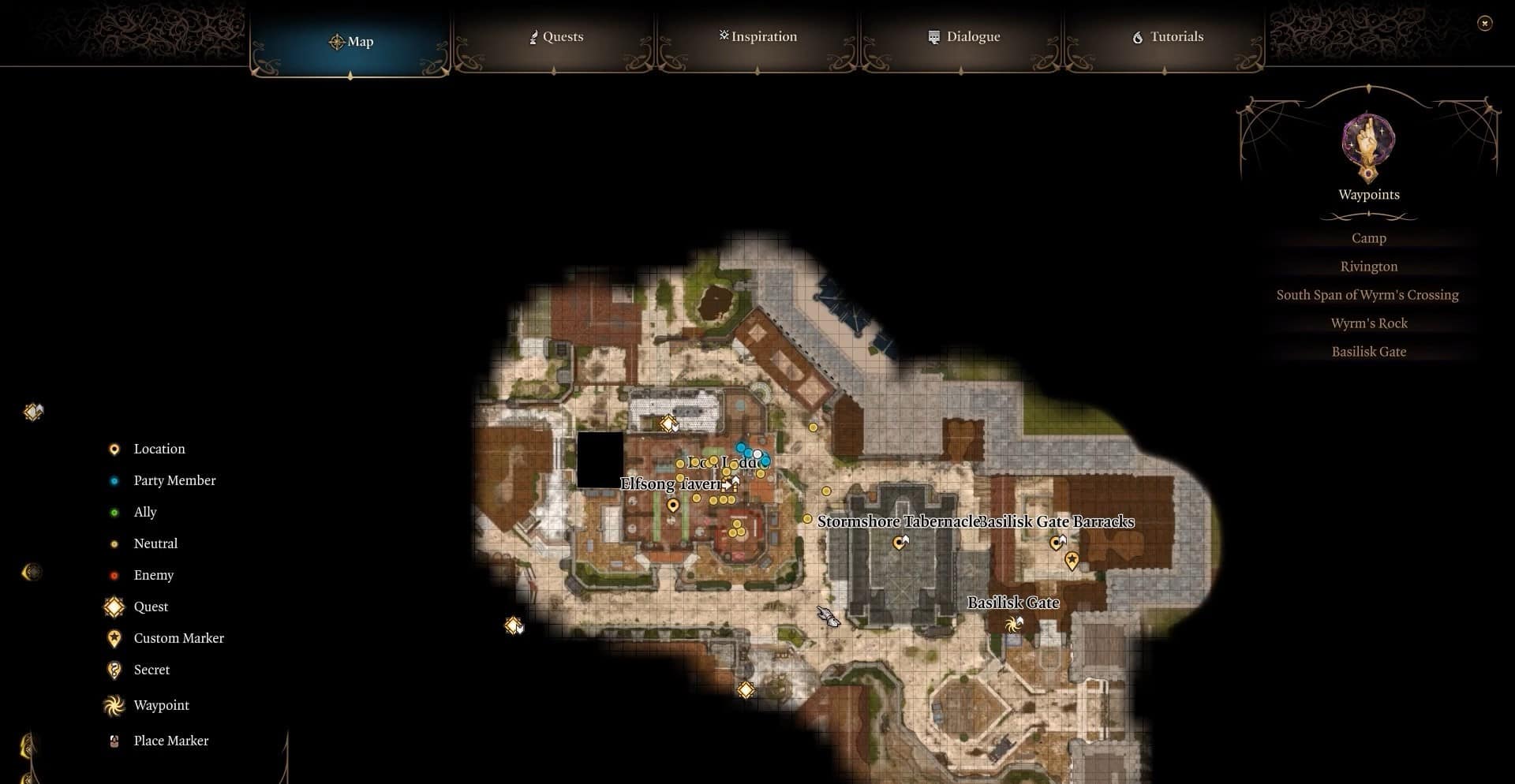 BG3 Posizione del vecchio nascondiglio dell'Imperatore