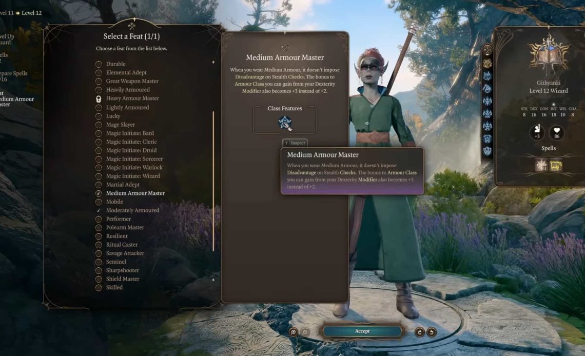 BG3 School of Necromancy Wizard