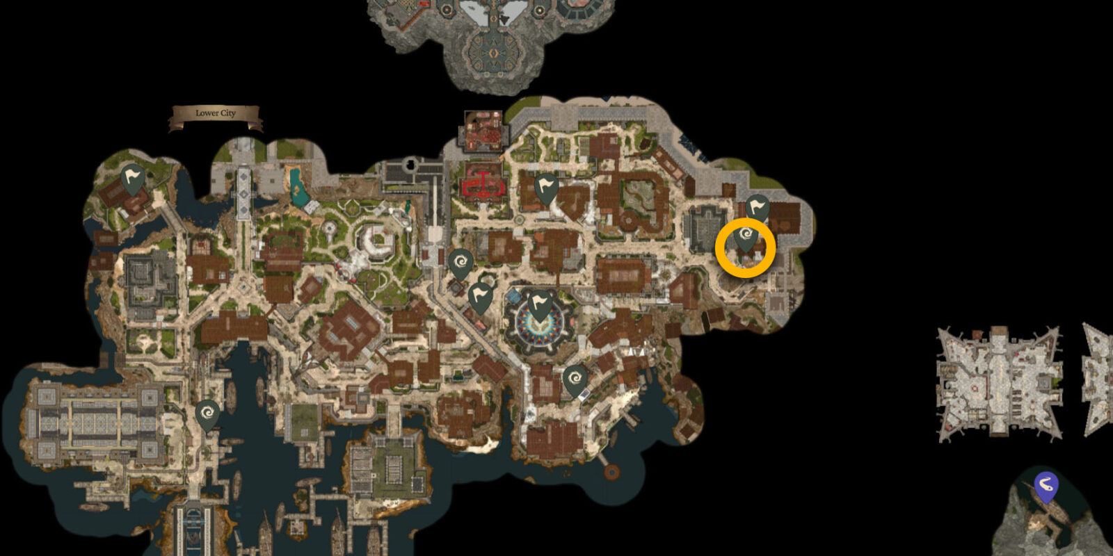 La posizione di Netherstone di Gortash in Baldur's Gate 3