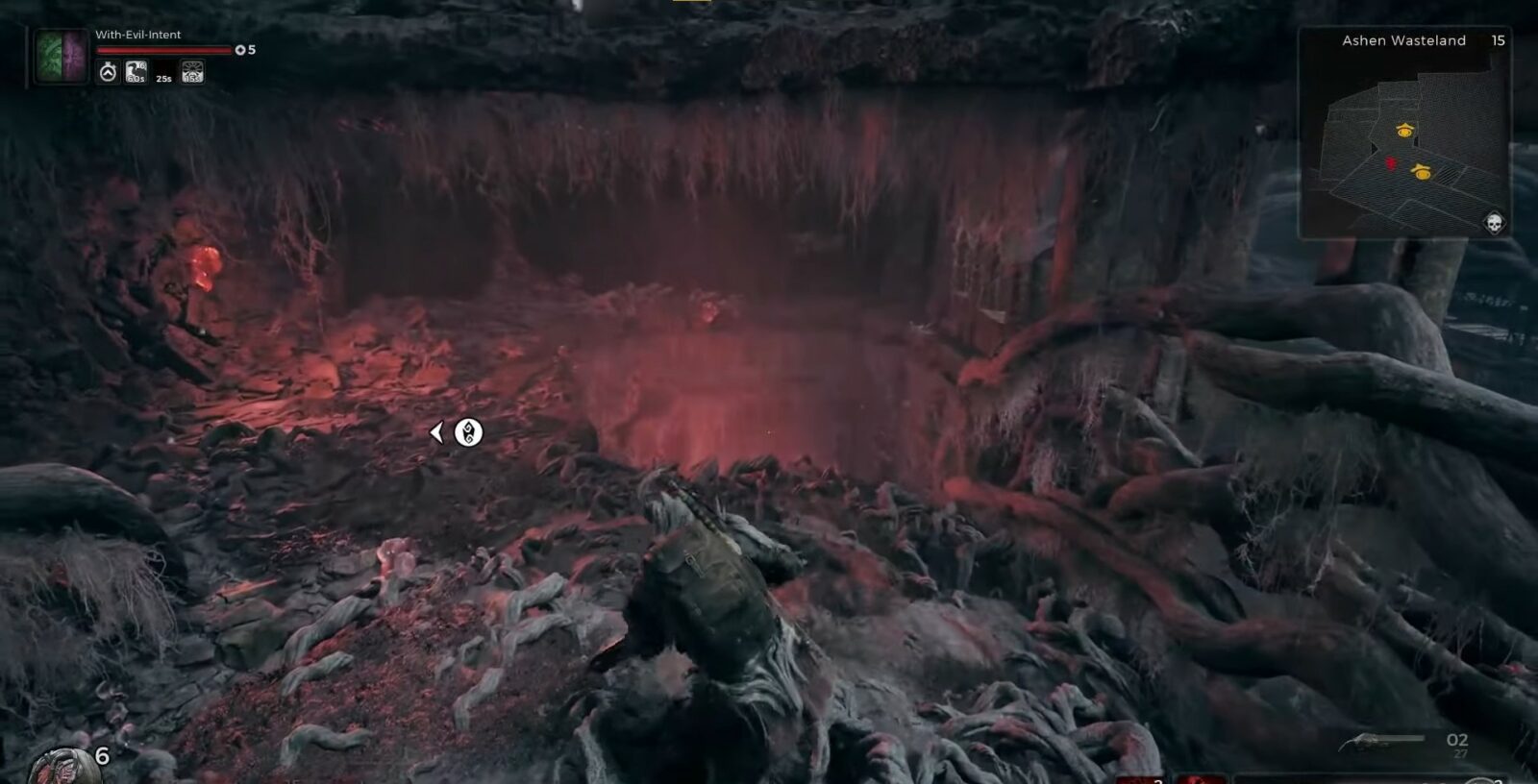 Buco nel muro per arrivare a Zania Malice in Ramnant 2