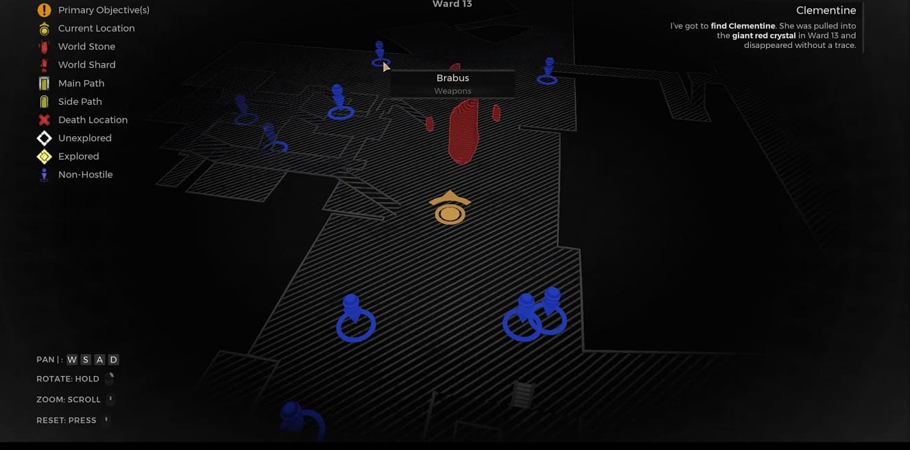 Mappa della medaglia arrugginita Resto 2