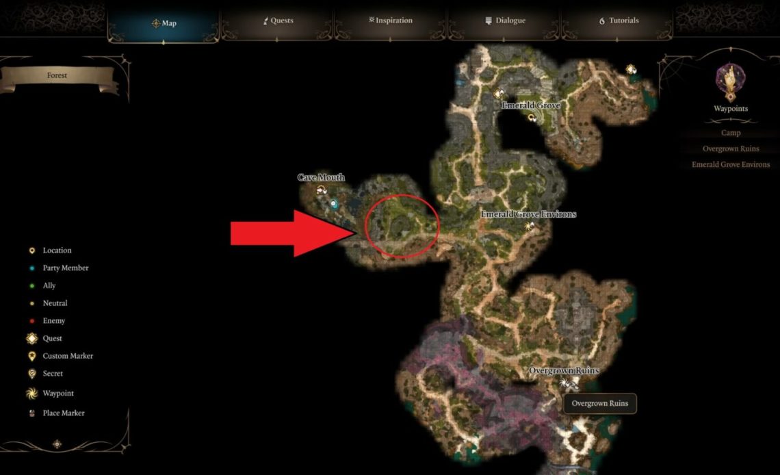 shaft of the spear location in bg3