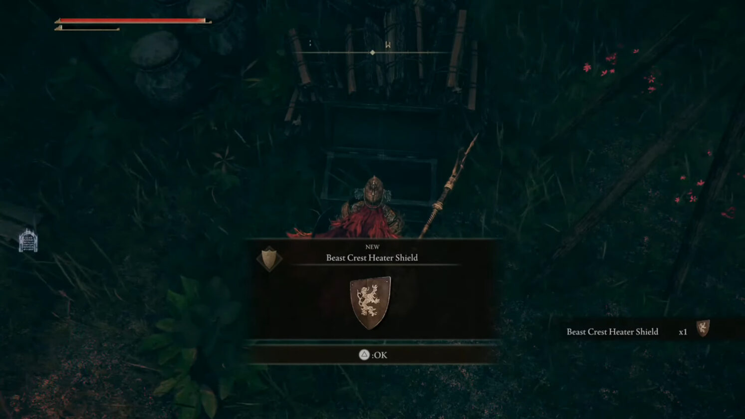 Scudo riscaldatore con stemma della bestia