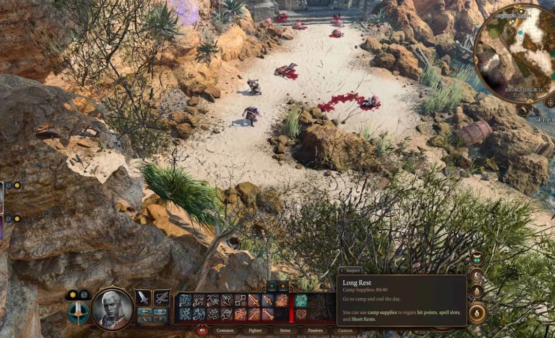 baldur's gate 3 rest