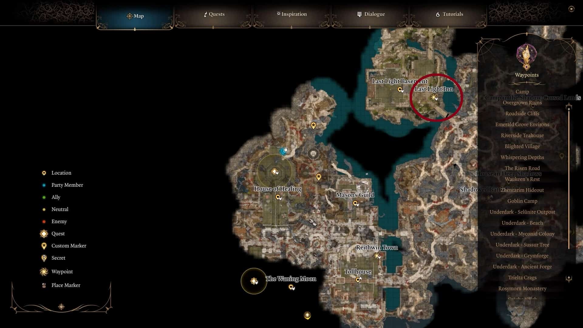 Posizione BG3 Art Cullagh