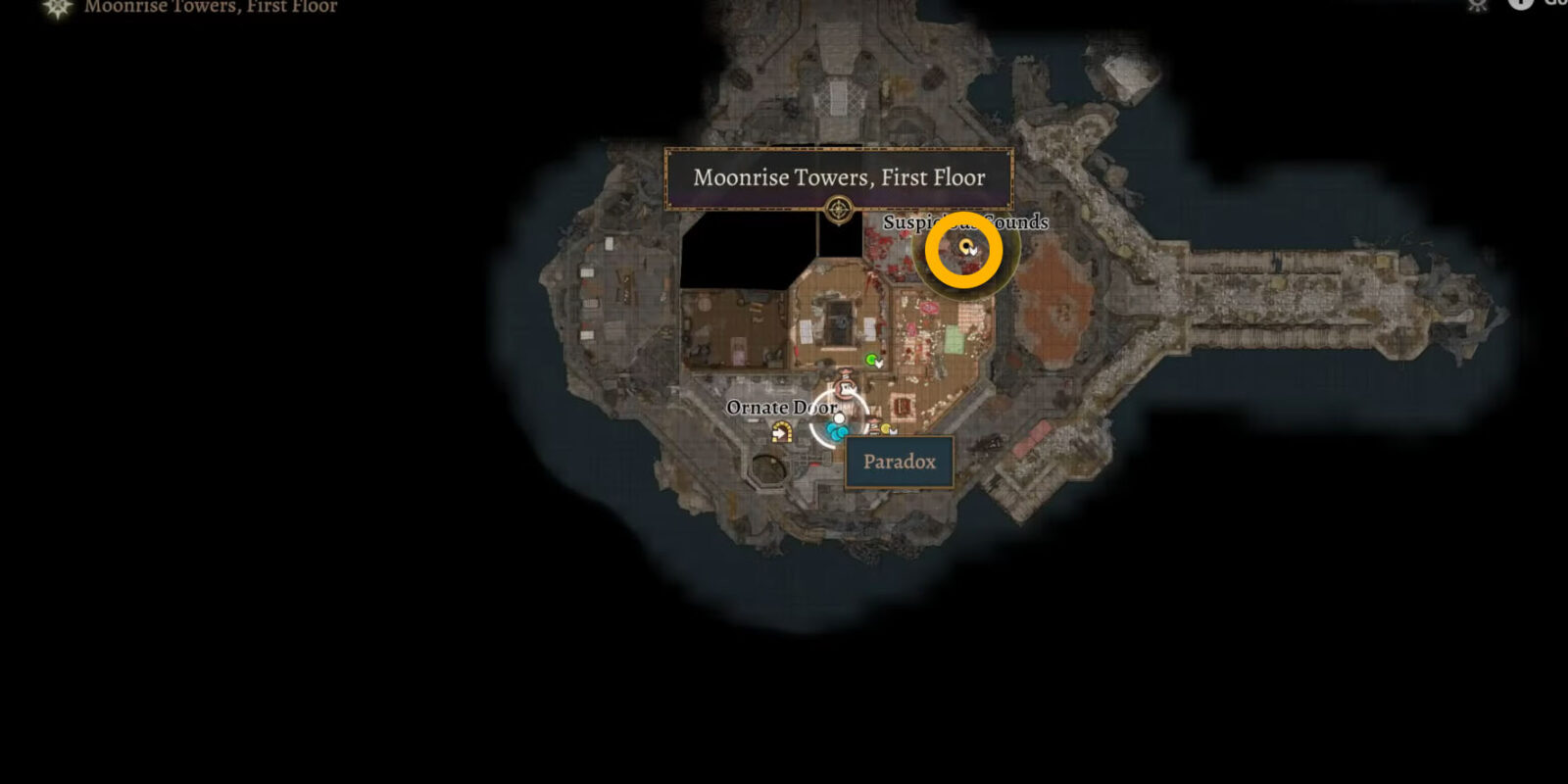 Posizione dei suoni sospetti in Baldur's Gate 3