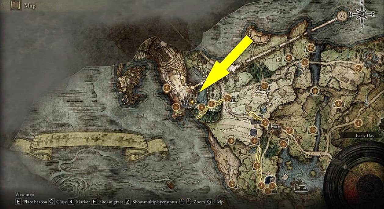 artiglio talismano posizione anello elden 