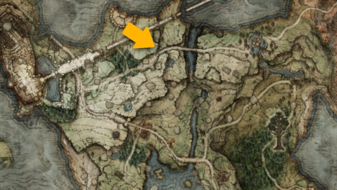 Mappa di Elden Ring Uchigatana