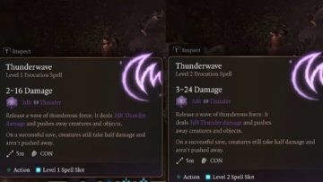 Elenco dei livelli degli incantesimi di Baldur's Gate 3