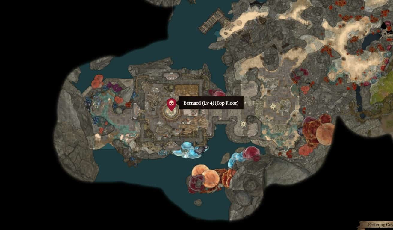 Posizione di Bernard in BG3