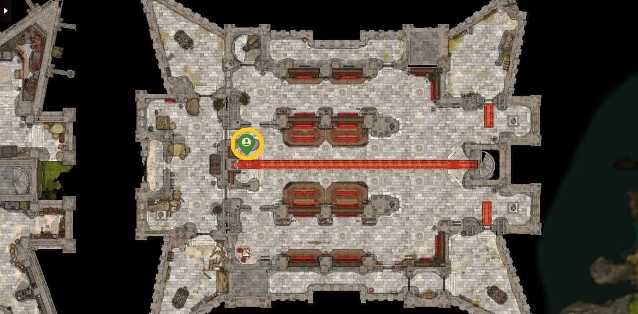 Posizione di Lord Enver Gortash in BG3