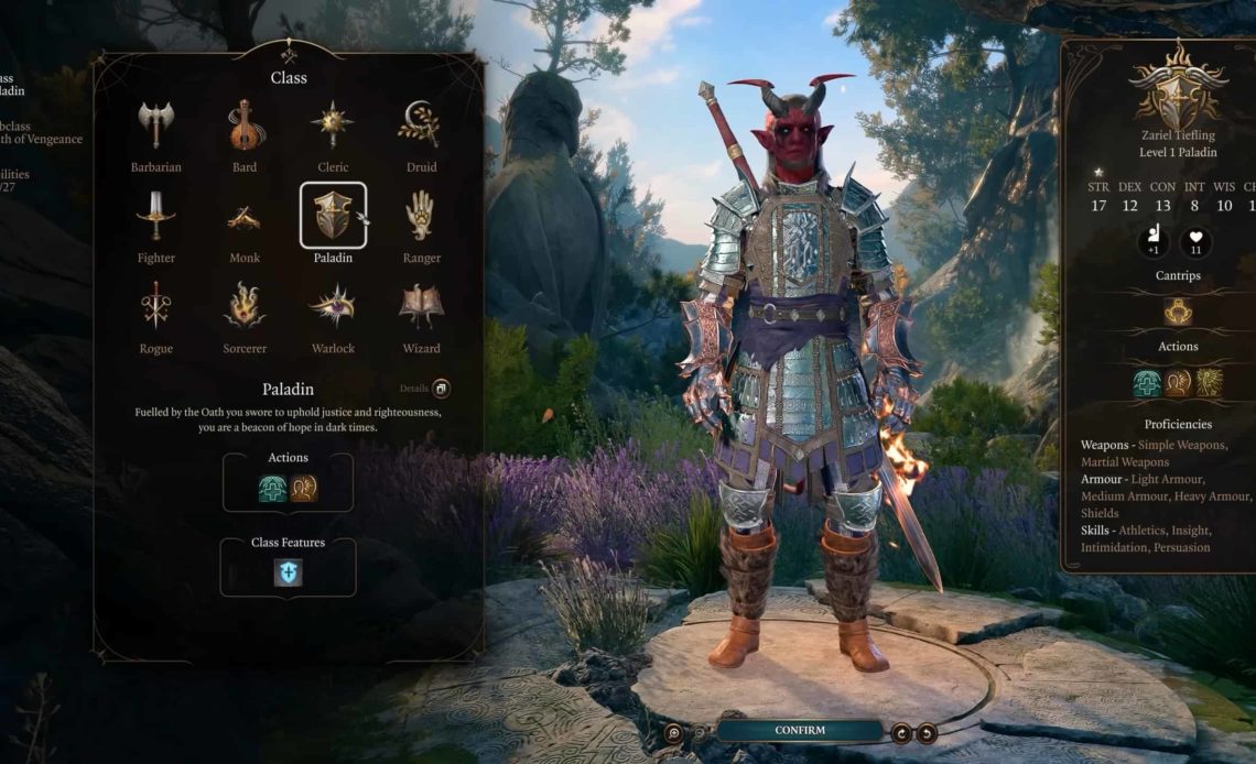 baldur's gate 3 paladin