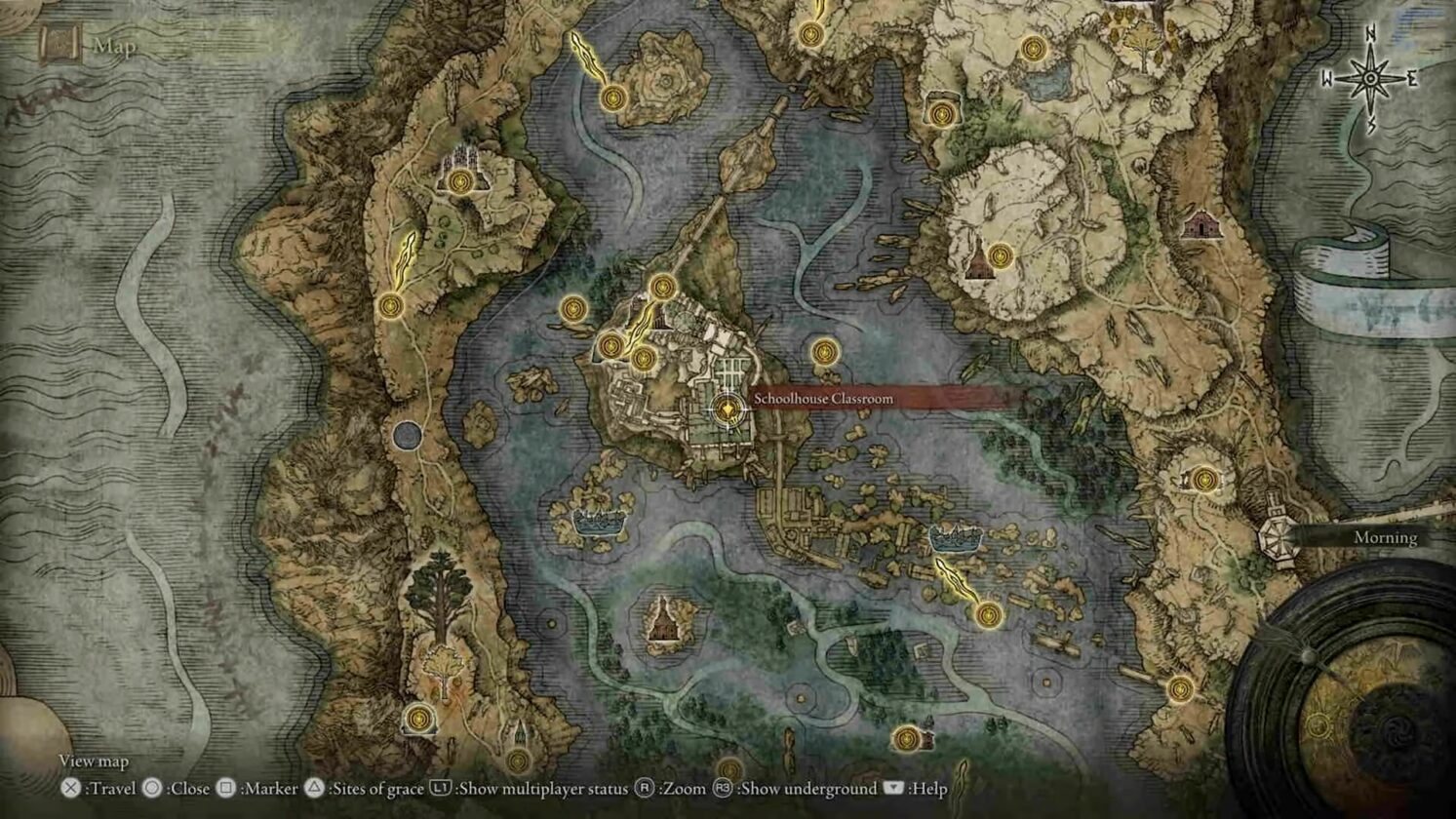 posizione della stregoneria della cometa elden ring