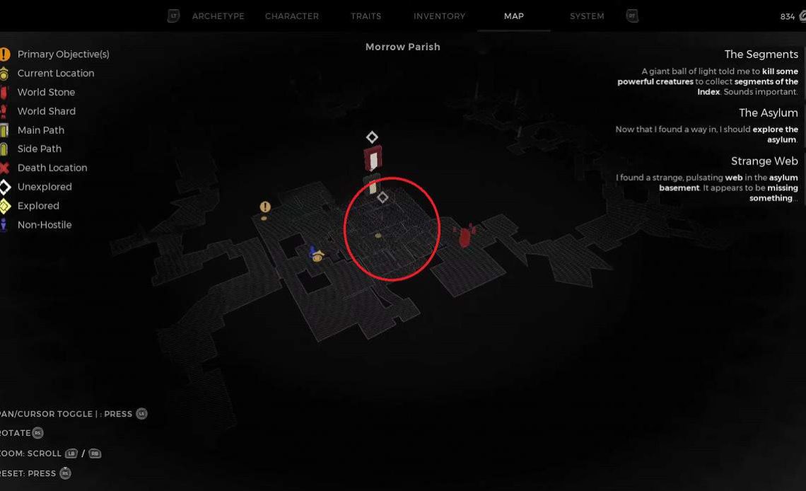 Strange Web map Remnant 2