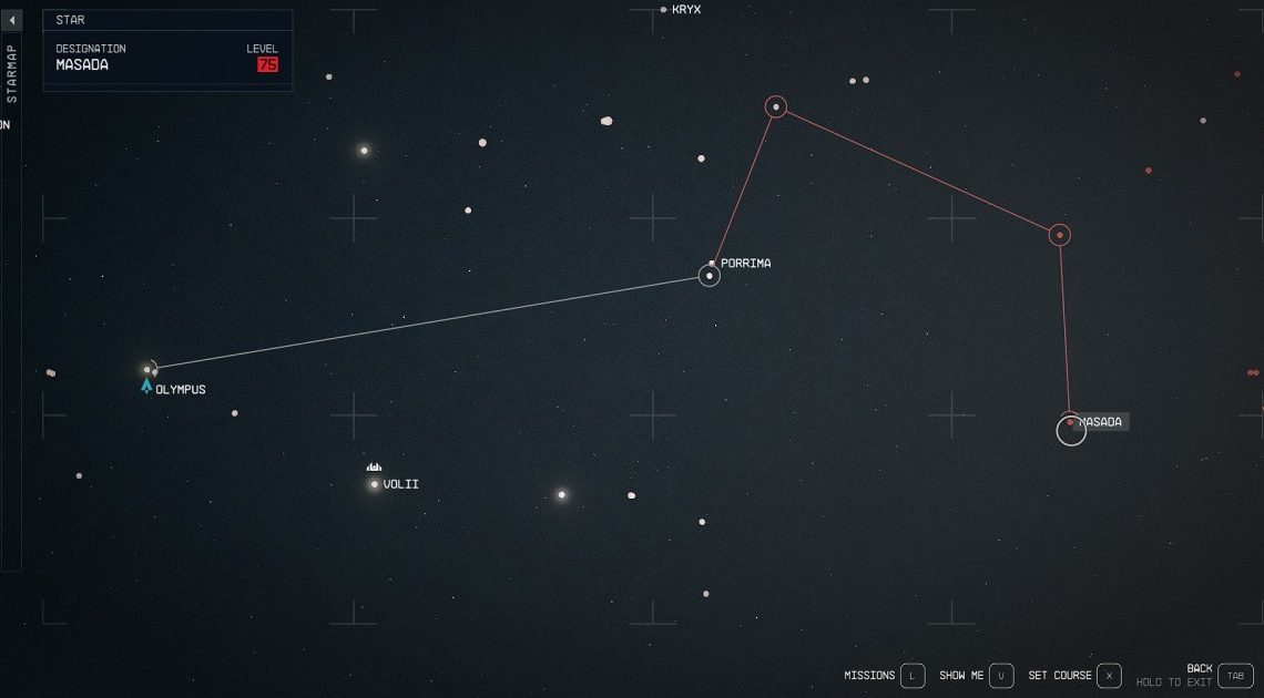 Legenda della mappa stellare di Starfield: cosa significano le icone e i pianeti rossi?