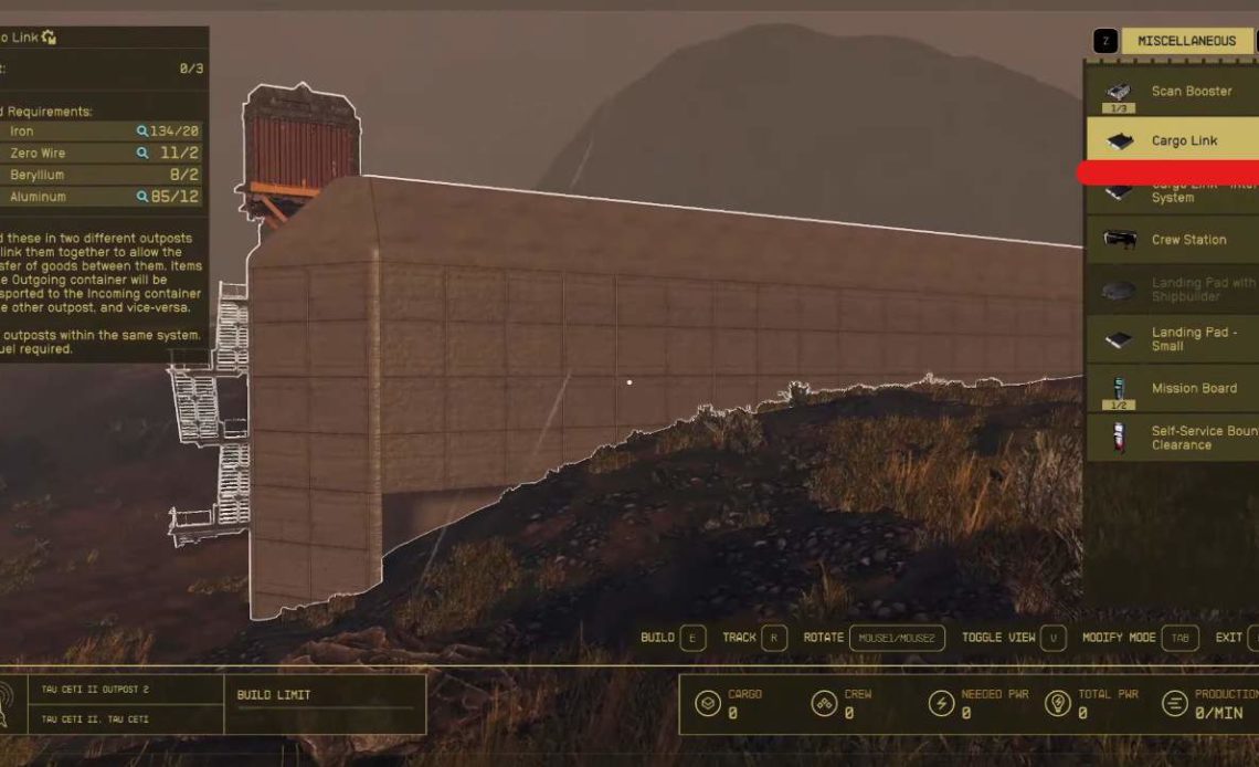 Starfield Cargo Link