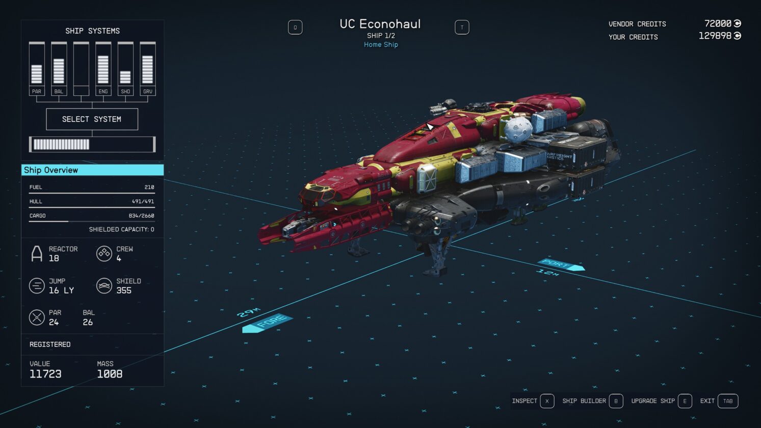 Personalizzazione della nave Starfield