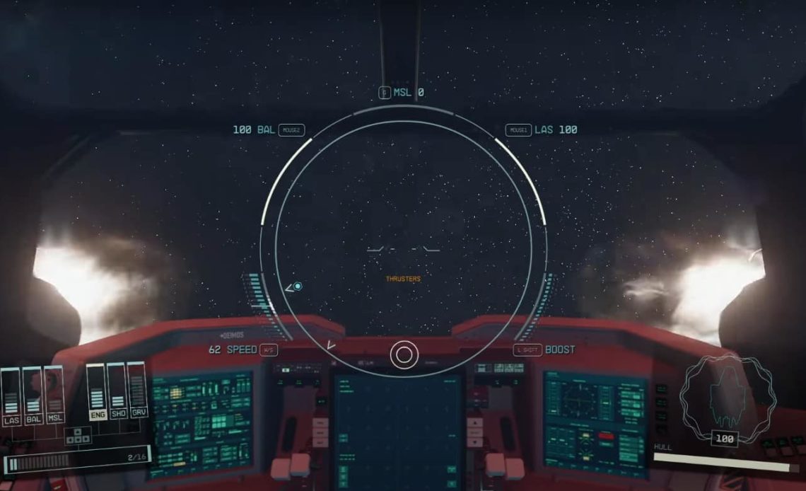 Thrusters on Ship in Starfield