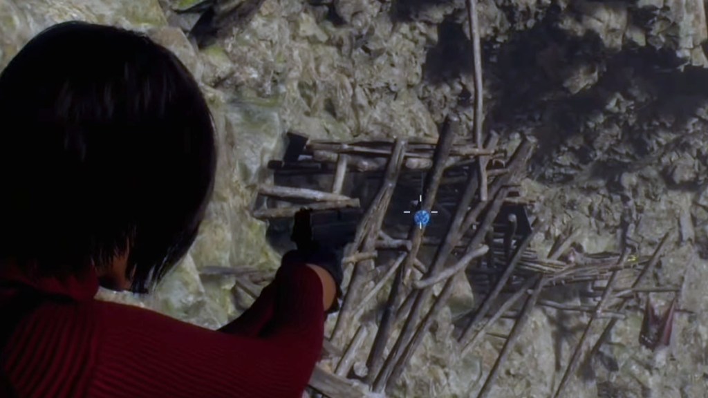 RE4 Remake Separate Ways Posizione del medaglione blu della scogliera 4