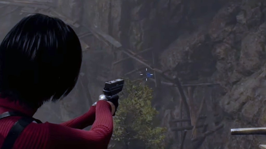 RE4 Remake Separate Ways Posizione del medaglione blu della scogliera 3