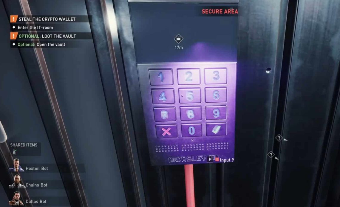 Open the Vault Safe in Payday 3 Rock the Cradle