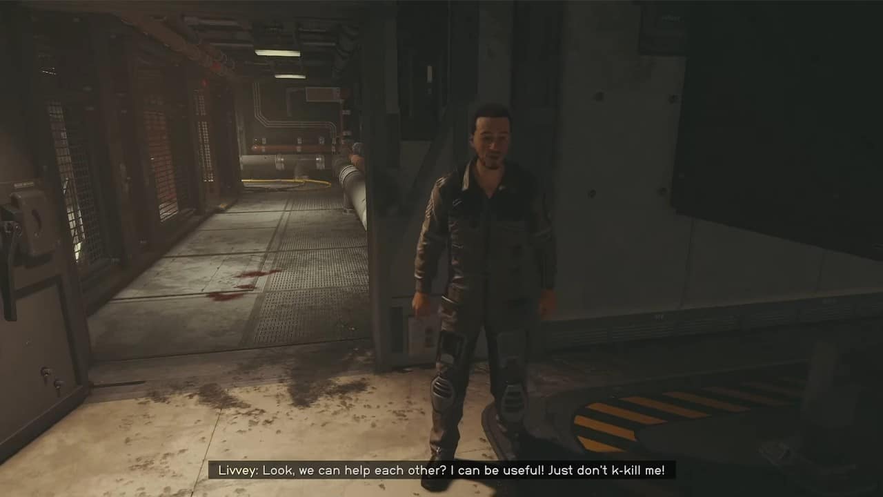 Le scelte di Livvey nella missione Mantis di Starfield.