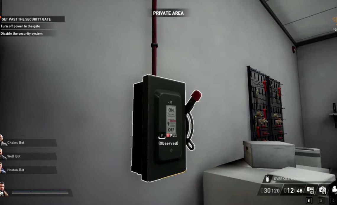 Turn Off Power To Gate in Payday 3 No Rest for the Wicked