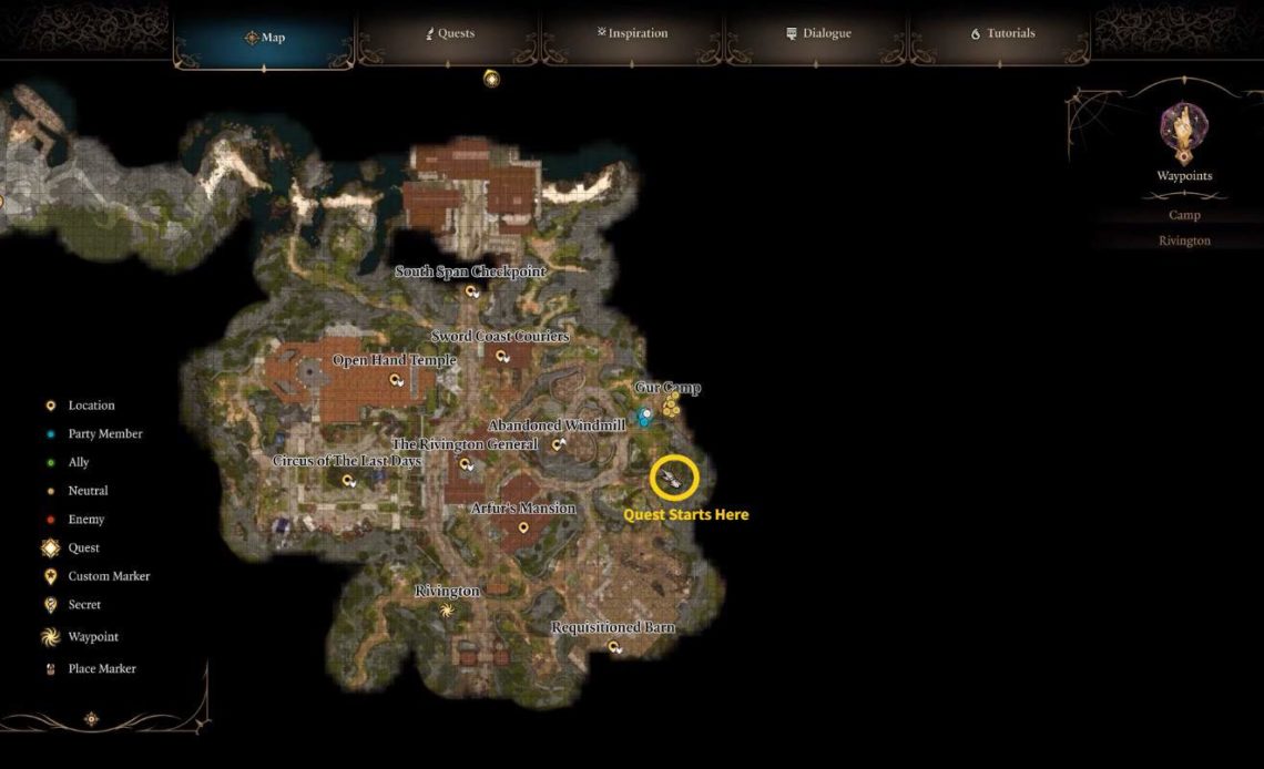 Investigate Cazador Palace location in BG3