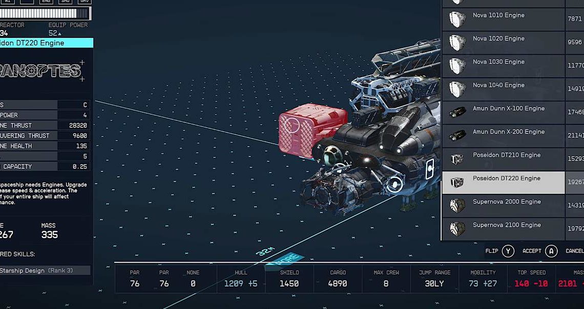 Best Ship Engines starfield