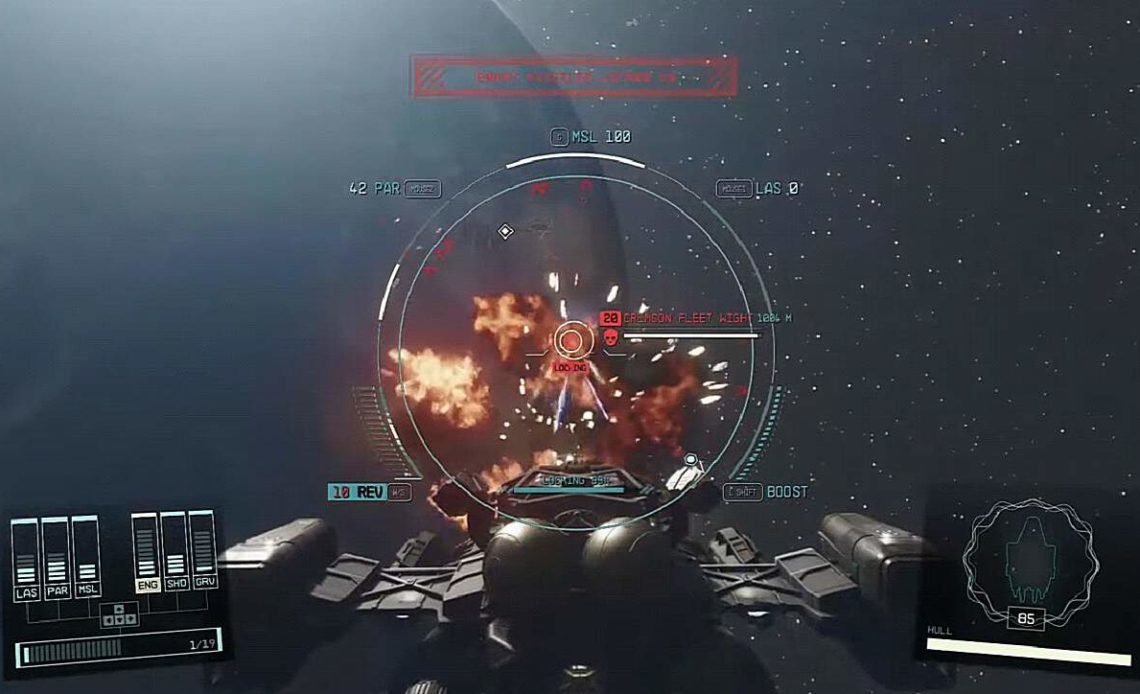 Lock on Ships starfield