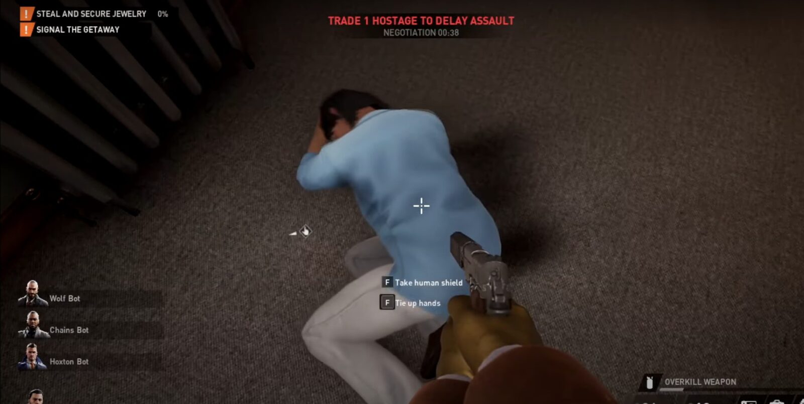 Lega gli ostaggi in Payday 3