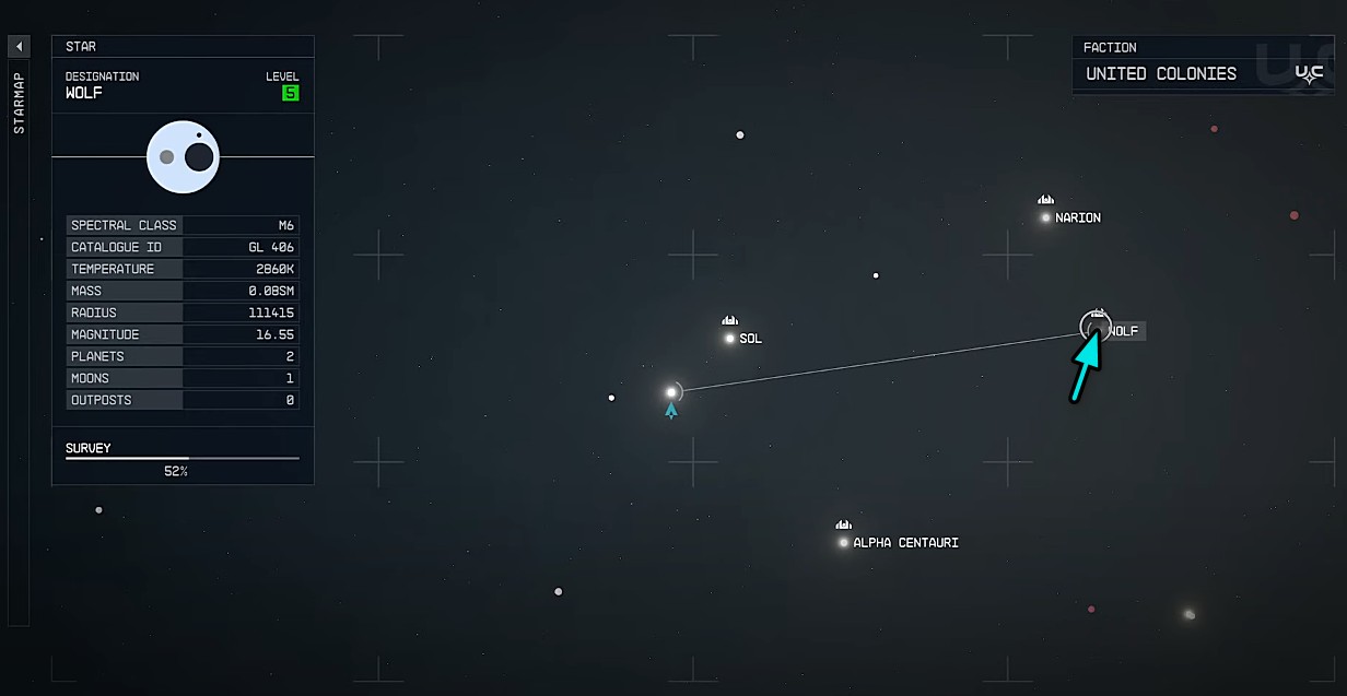 Il campo stellare della posizione di Den