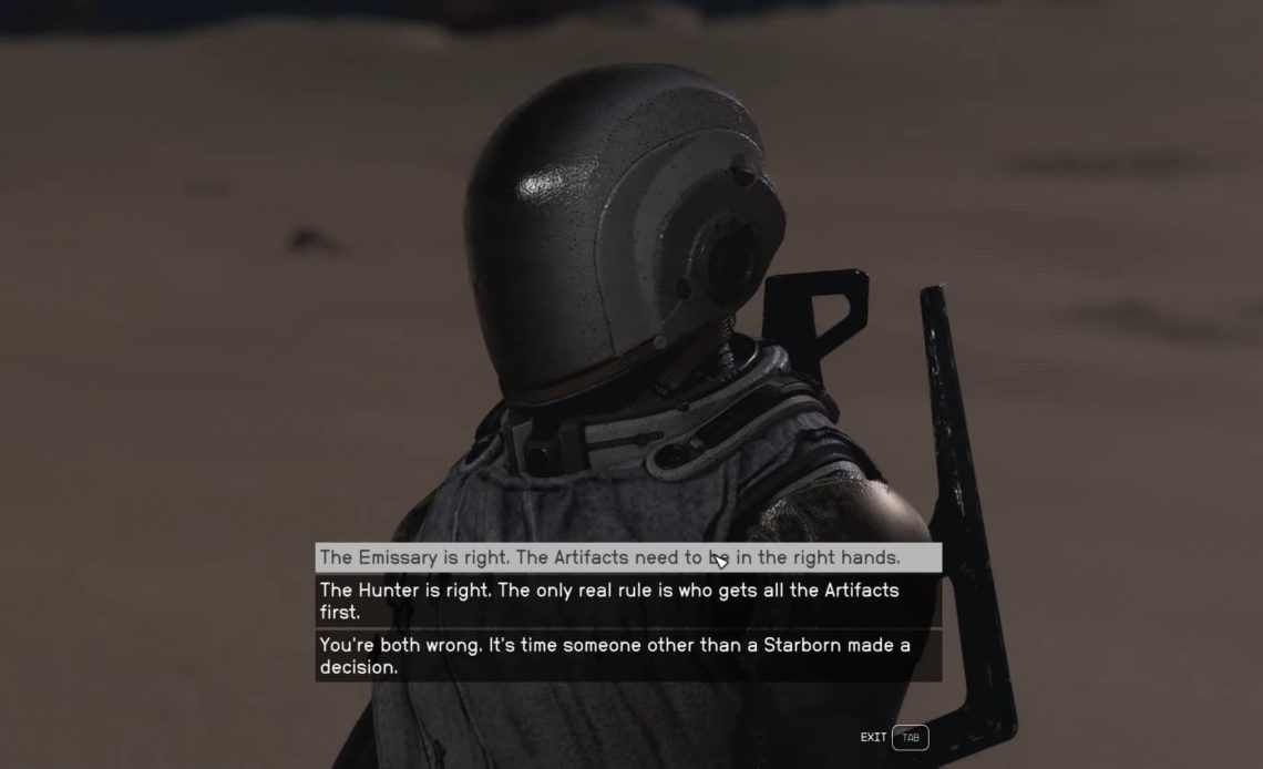 Starfield Hunter or the Emissary