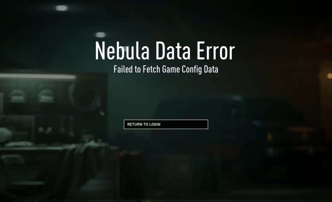 Nebula Data Error in Payday 3