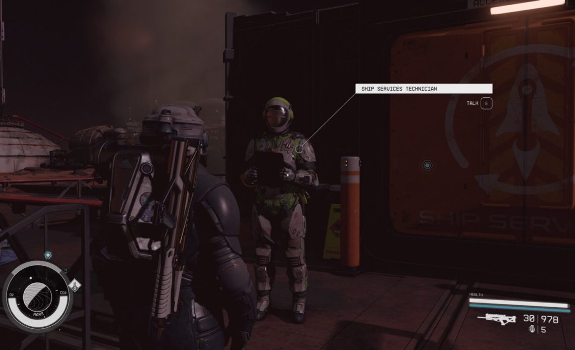 Starfield ship services technician