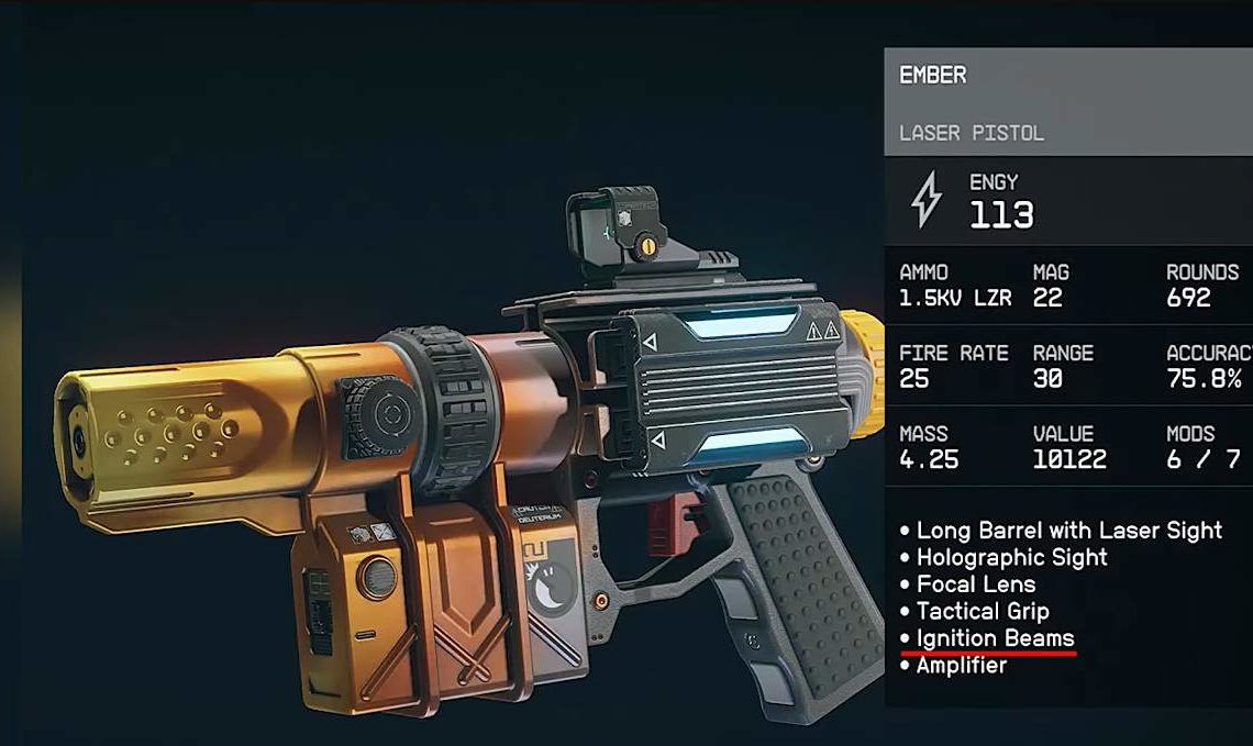 Best Laser Weapons starfield