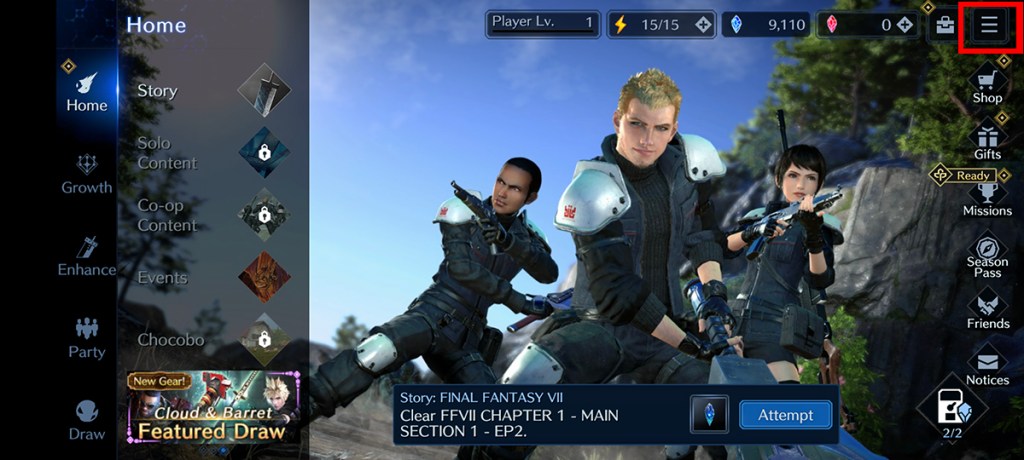 Salvataggio incrociato di Final Fantasy 7: Ever Crisis: i progressi si trasferiscono tra le piattaforme?