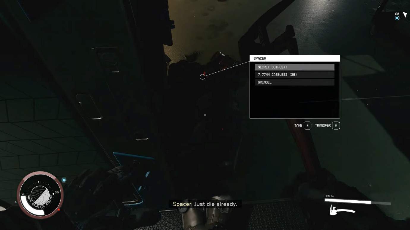 Nave leggendaria Starfield Mantis