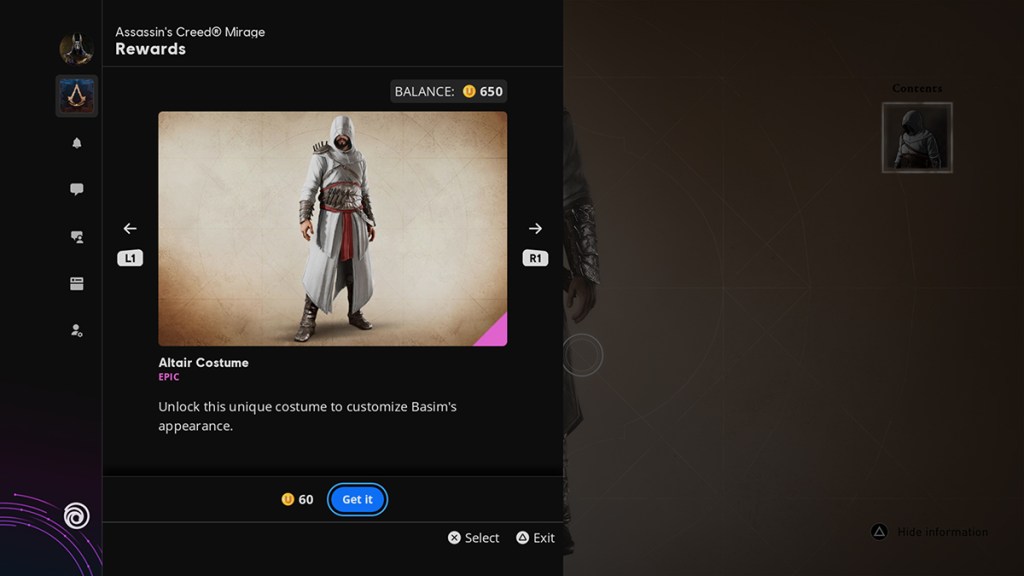 Skin AC Mirage Altair: come ottenere il costume AC1 in Assassin's Creed Mirage