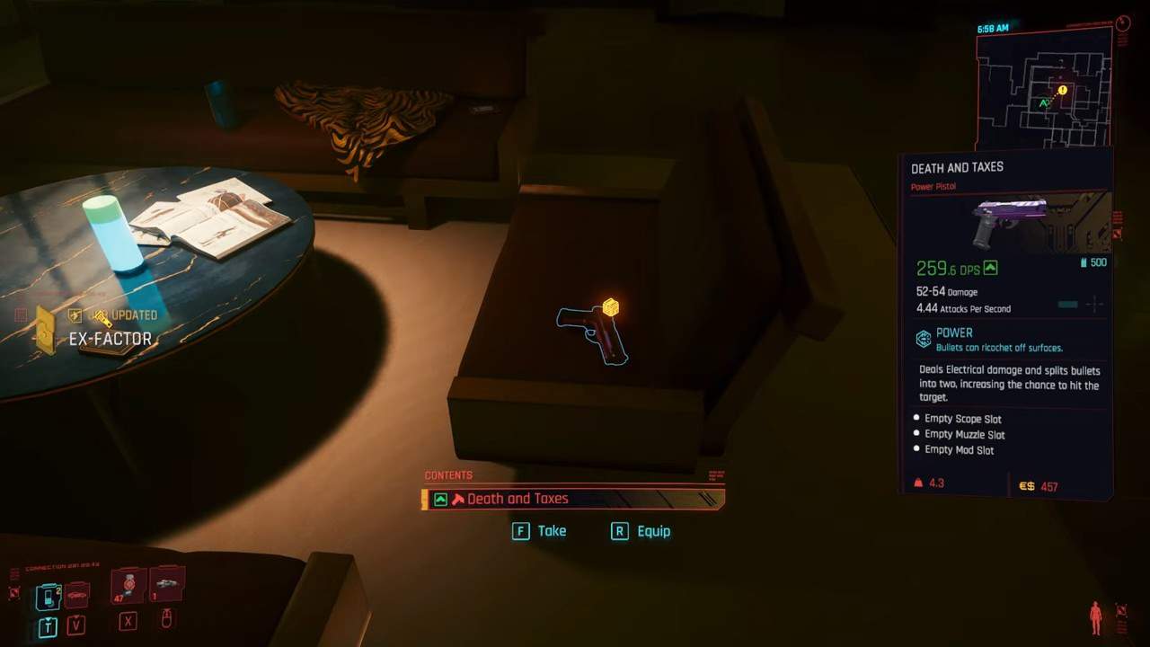 Posizione della morte e delle tasse in Cyberpunk 2077