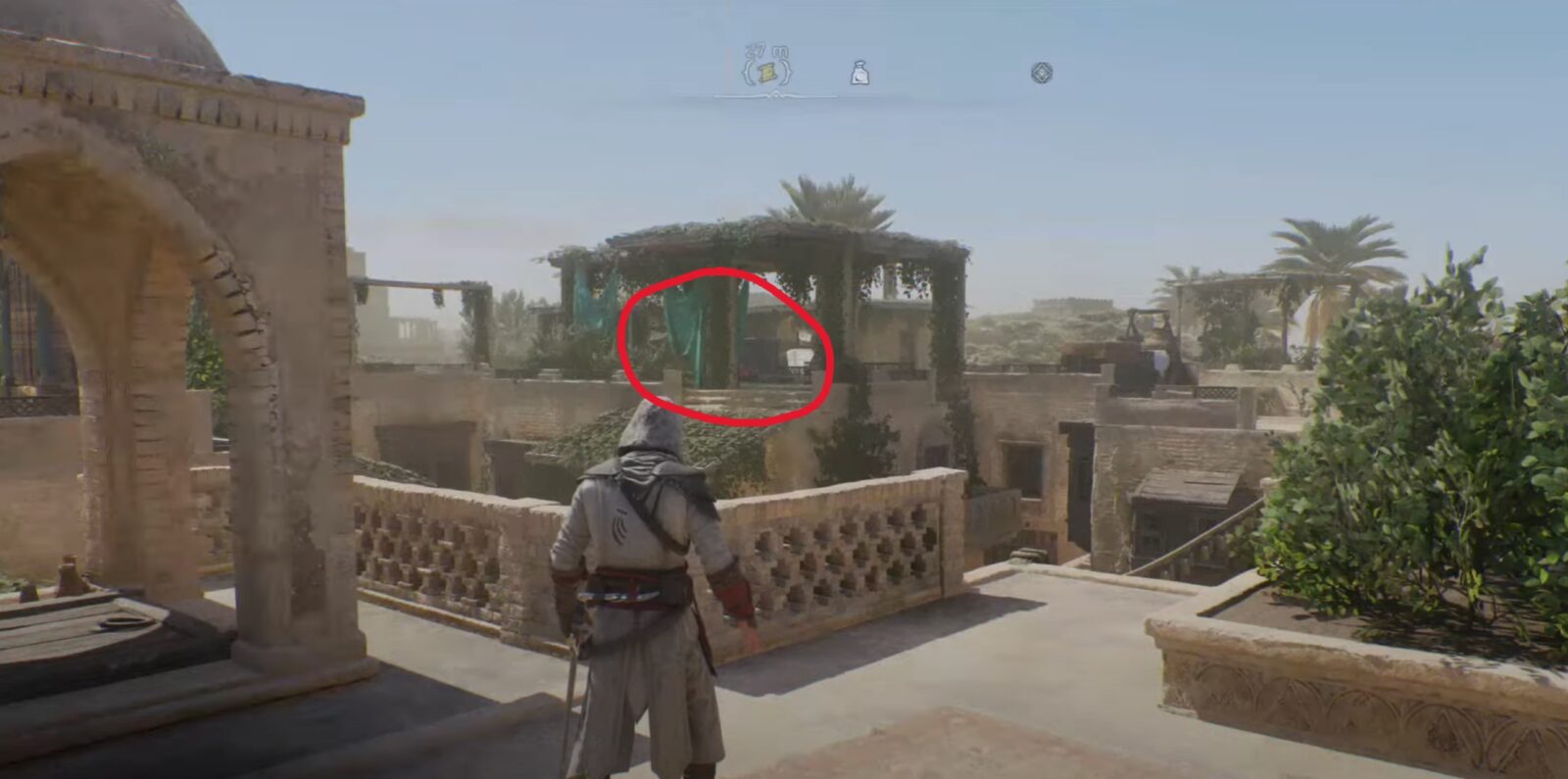 Posizione dell'enigma AC Mirage The Gift