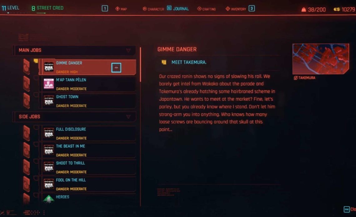 Gimme Danger Mission in Cyberpunk 2077