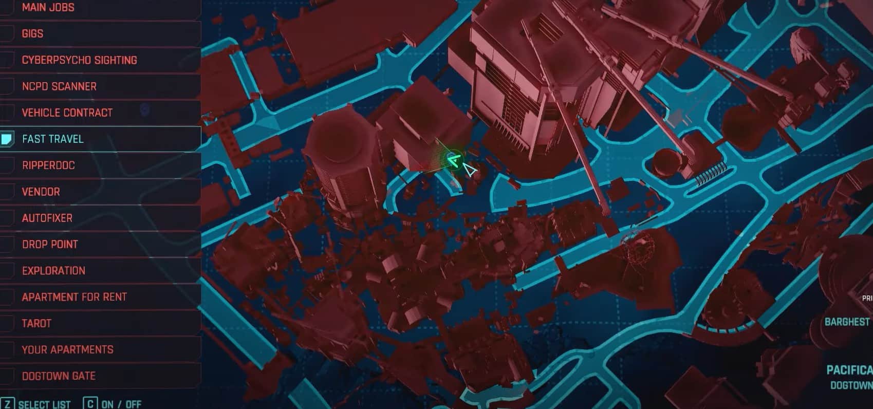 Posizioni dei terminali dati limitate di Cyberpunk 2077