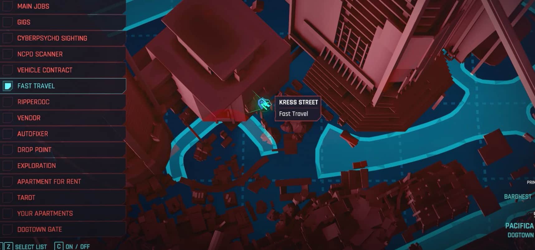 Posizioni dei terminali dati limitate di Cyberpunk 2077