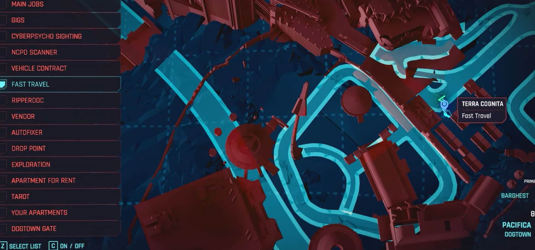 Posizioni dei terminali dati limitate di Cyberpunk 2077