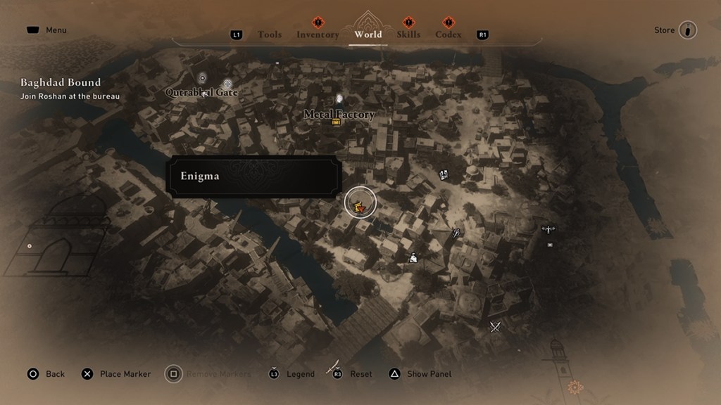 AC Mirage Left Behind Enigma: come trovare la X rossa