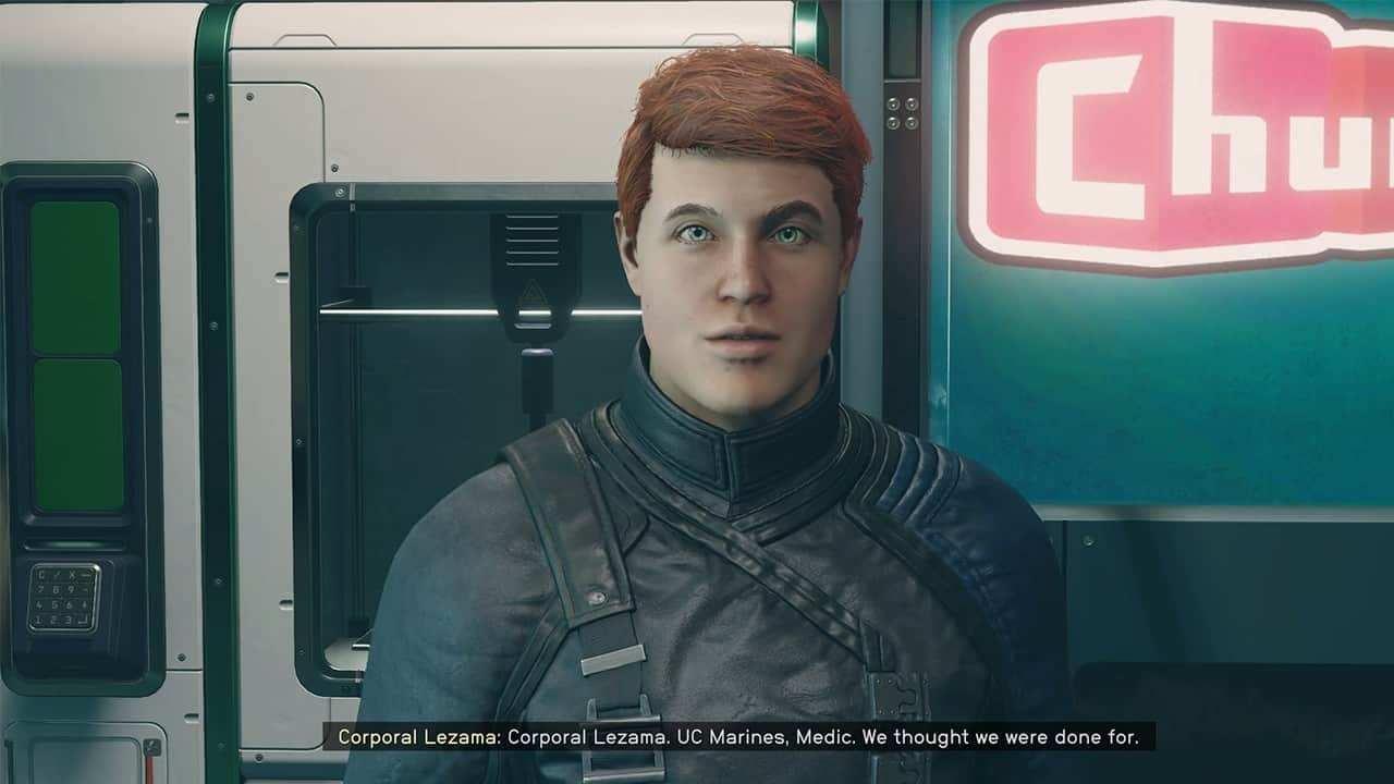 Caporale Lezama in Starfield Groundpounder